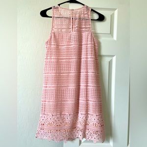 Abercrombie and Fitch baby pink crochet sun dress!